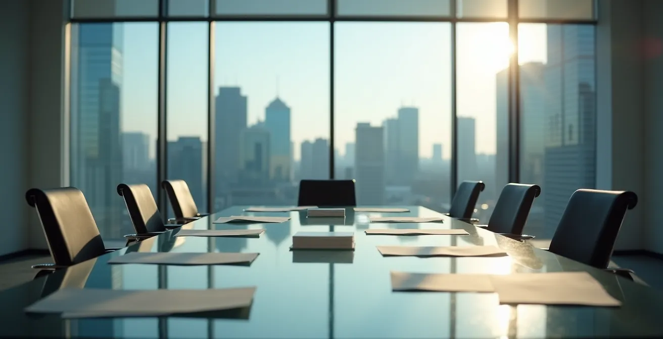 Visualisierung eines Entscheidungsprozesses nach einer Gewinnwarnung