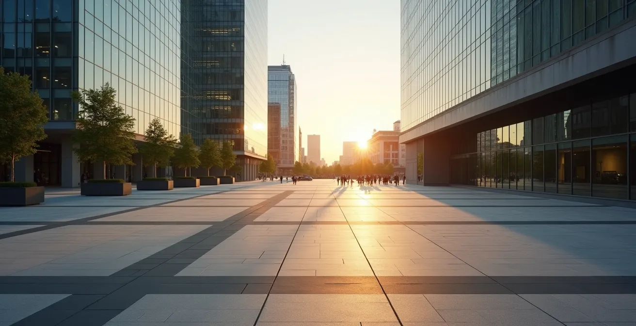 Abstrakte Darstellung globaler Marktvernetzung für ETF-Vergleich