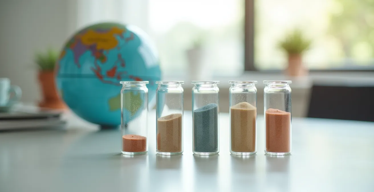 Visuelle Darstellung der globalen Portfolio-Diversifikation