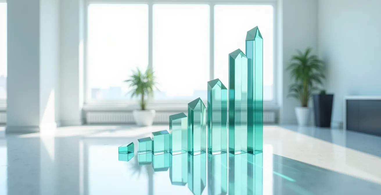 Visualisierung des Verhältnisses zwischen Wachstum und Bewertung bei deutschen Tech-Aktien