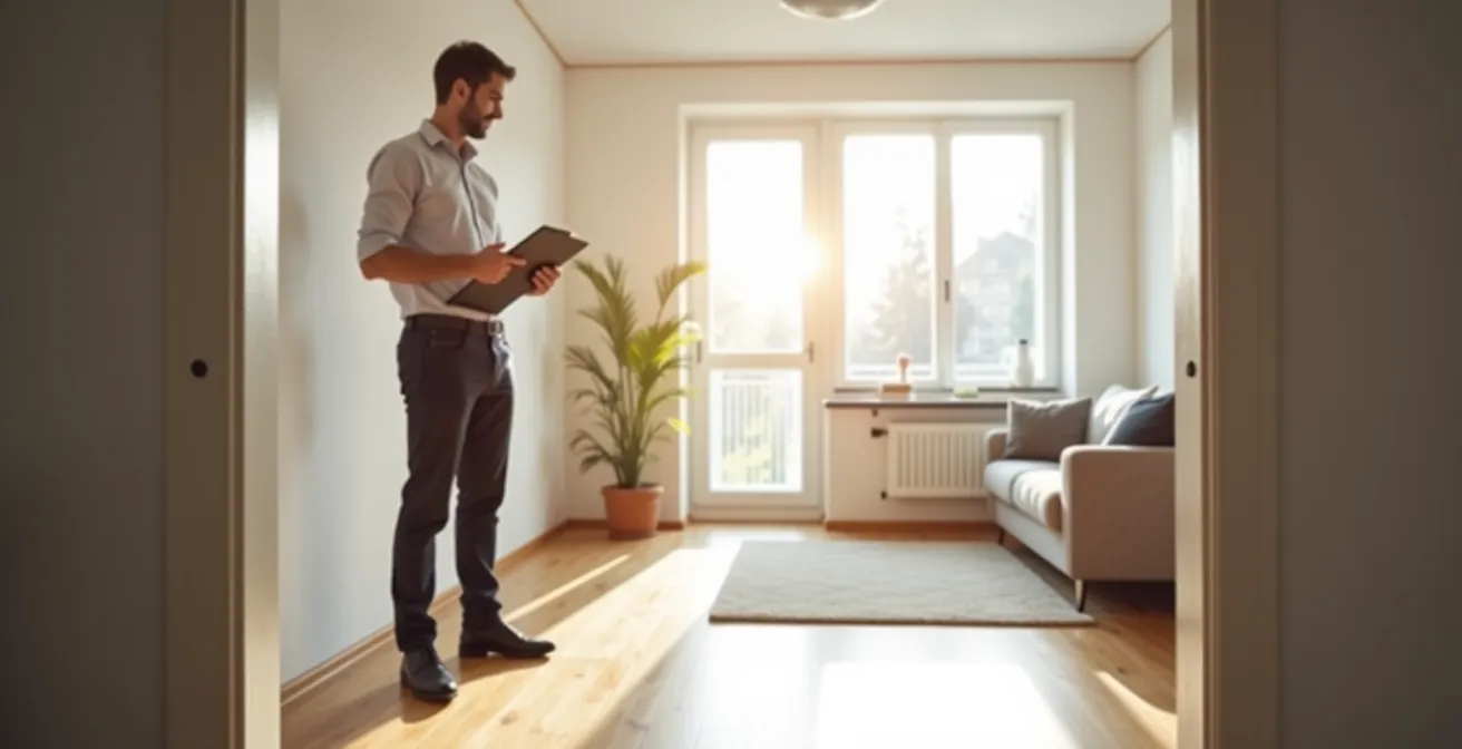Professionelle Inspektion einer Mietwohnung zur Früherkennung von Problemen