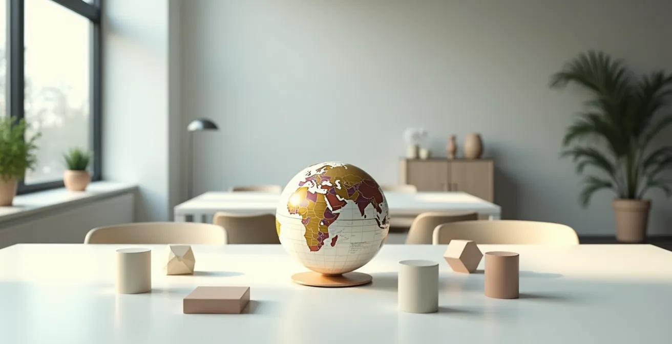 Globale Diversifikation eines Weltportfolios dargestellt