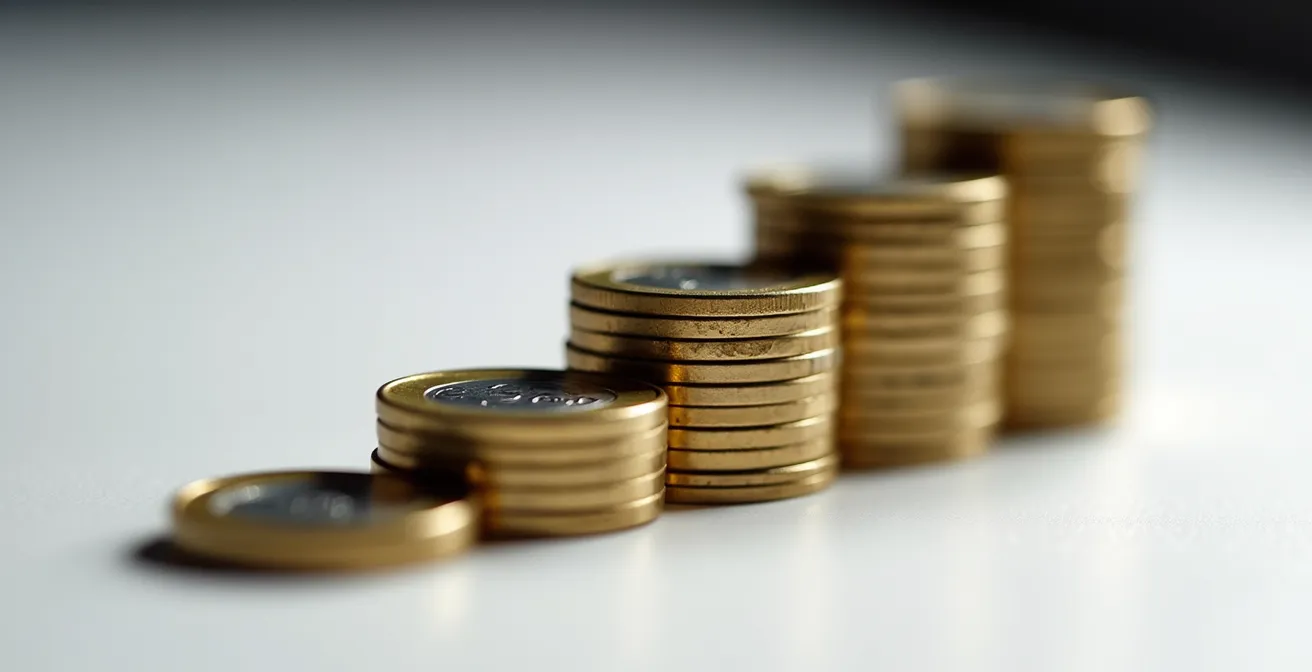 Visualisierung einer Zinstreppe mit gestaffelten Festgeldanlagen